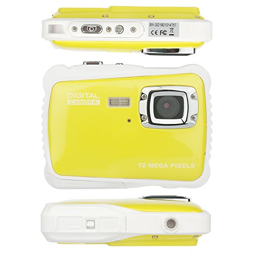DIDseth Digitalkamera | Minikamera mit 12MP HD 5 MP CMOS Sensor, Kinderkamera HD 720p Videofunktion - Wasserdicht bis 3 Meter Gelb … - 9