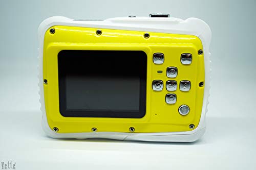 Vetté Digitalkamera Für Kinder mit 16GB MicroSD Speicherkarte - Kinderkamera wasserdicht - 4 Fach Digitalzoom, 12MP, 720P HD Videofunktion, TFT LCD Bildschirm Kindergeschenk (weiß gelb) - 8