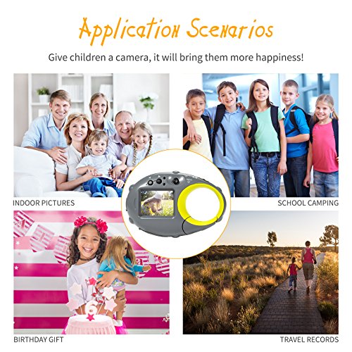 FLAGPOWER Kinderkamera ab 3 Jahre, Digitalkamera Camcorder Kamera für Kinder 12MP HD Fotos mit 16GB MicroSD-Speicherkarte und Ladekabel (Blitzlicht Funktion) - 6