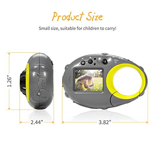 FLAGPOWER Kinderkamera ab 3 Jahre, Digitalkamera Camcorder Kamera für Kinder 12MP HD Fotos mit 16GB MicroSD-Speicherkarte und Ladekabel (Blitzlicht Funktion) - 8
